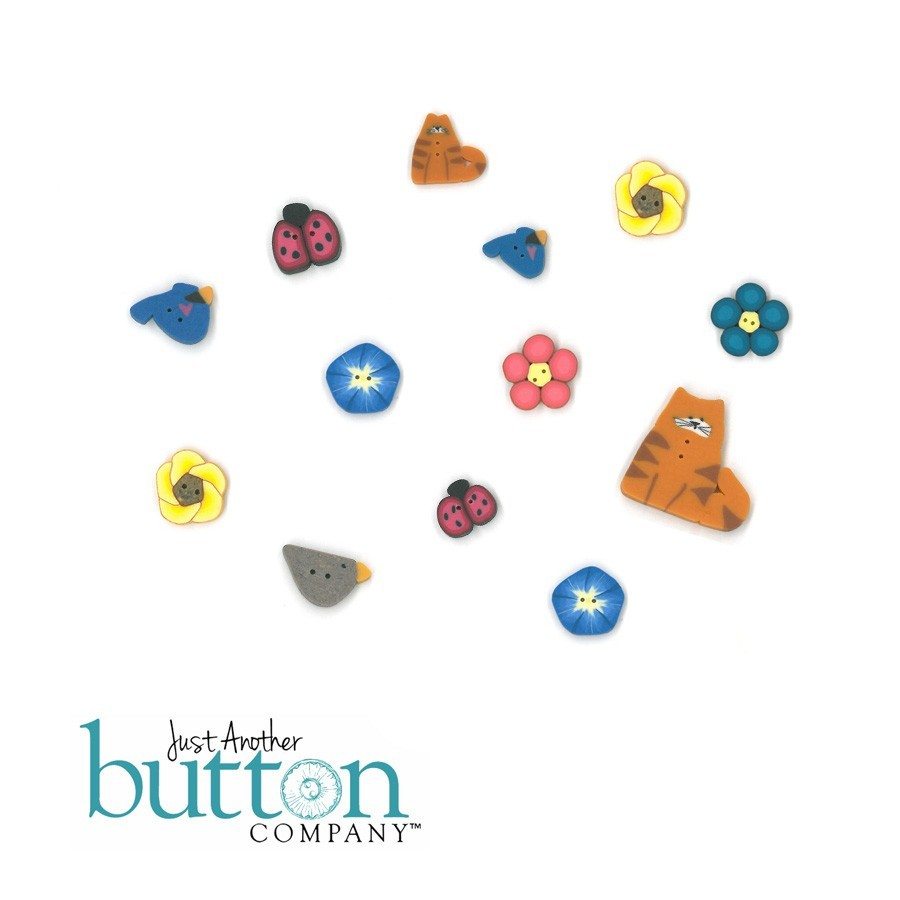 Just Another Button Company Feather Your Nest Button Pack