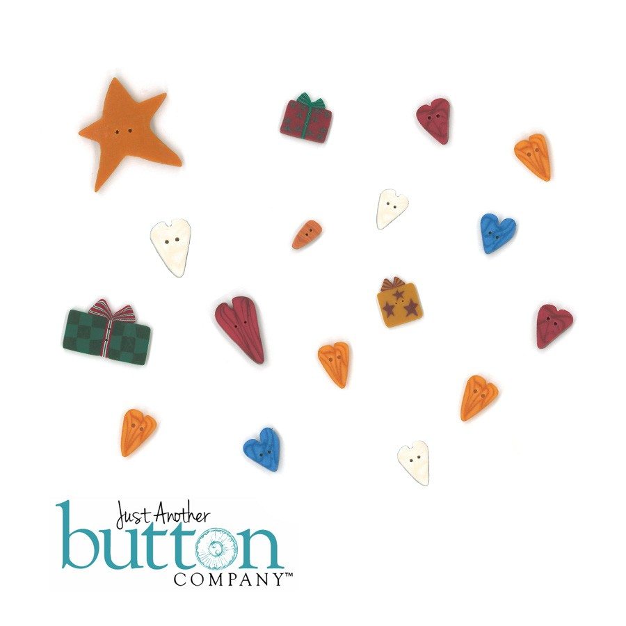 Just Another Button Company Warm Hearts Button Pack