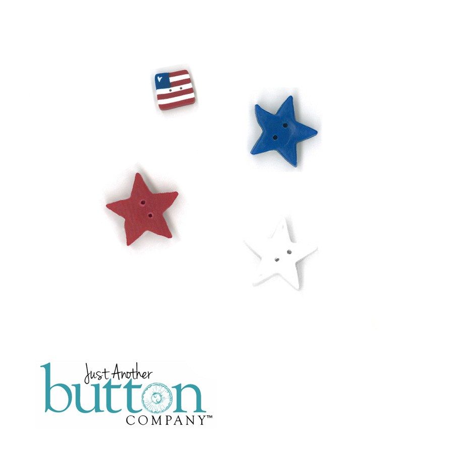 Just Another Button Company Sweet Land of Liberty Button Pack