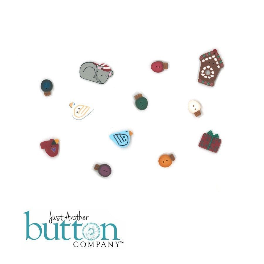 Just Another Button Company Snow Family Trees Button Pack