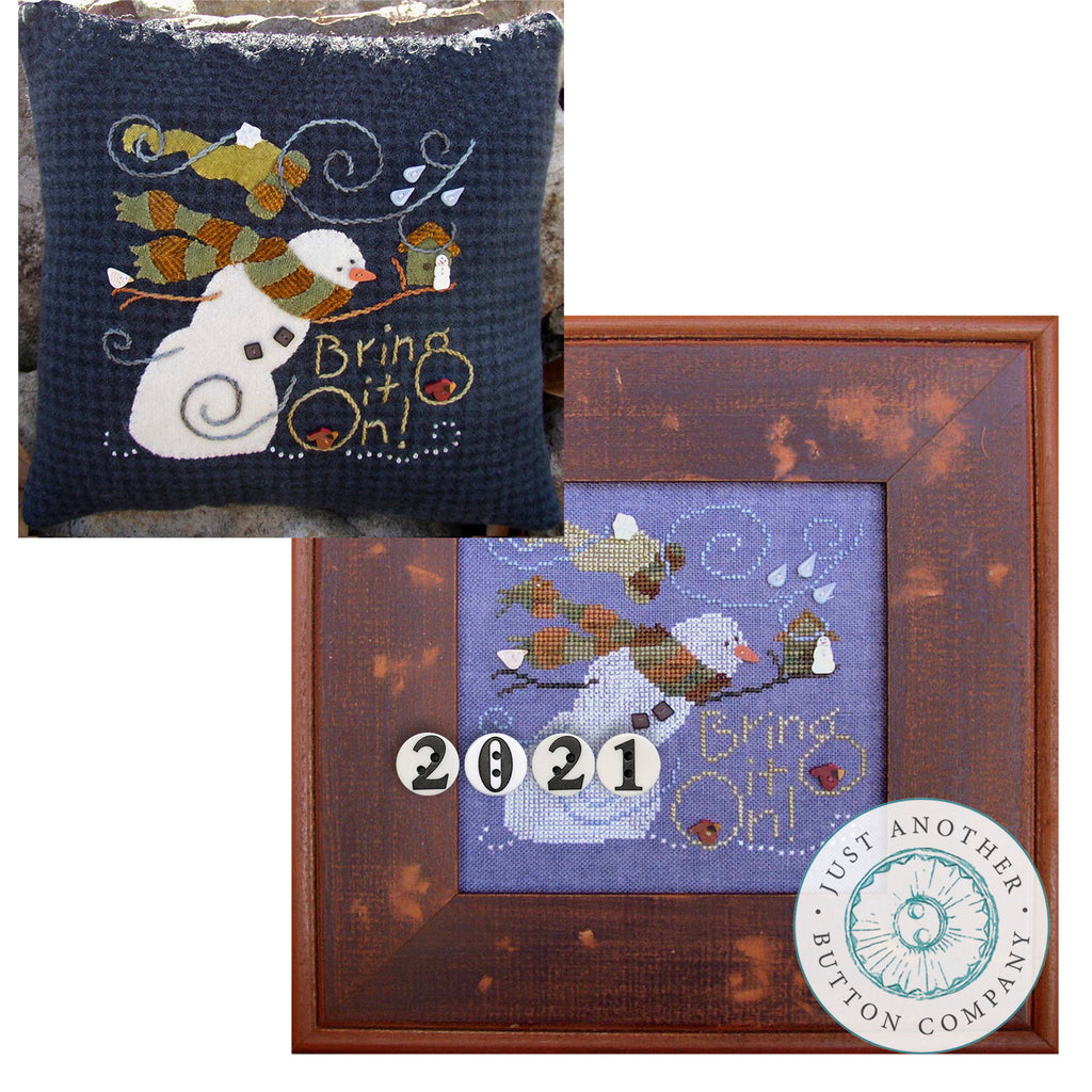 Snowman Mini Cross Stitch Kit — Becky's Sewing Studio