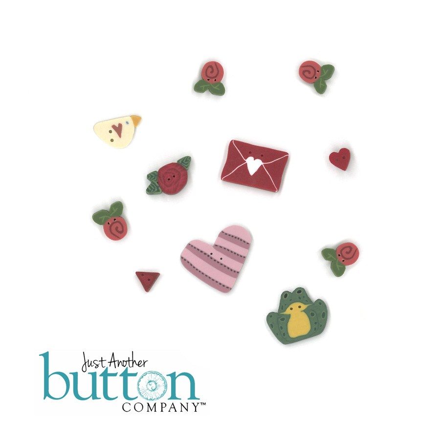 Just Another Button Company Sweetheart Fence Button Pack