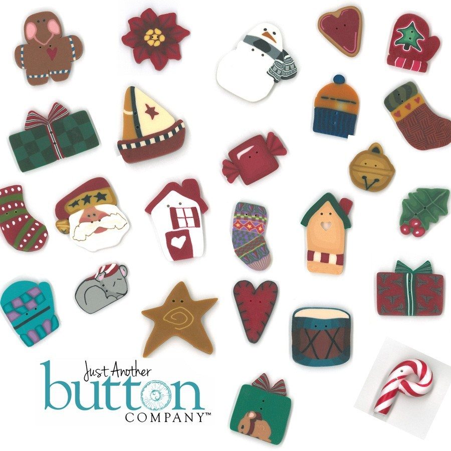 Just Another Button Company Button pack for suzanne's art house christmas tree countdown