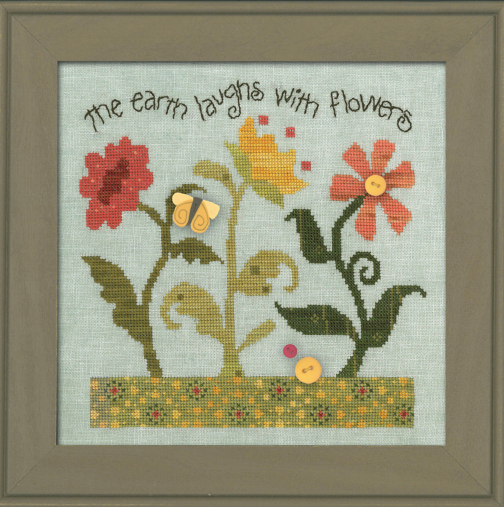 JABC - Cross Stitch Patterns - Laugh With Flowers