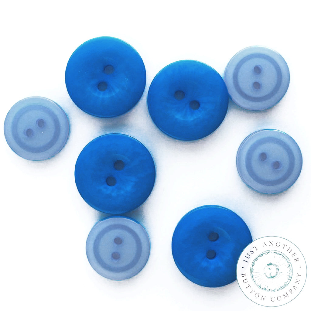 Hand-dyed Buttons: Packs by Color: Blue – Just Another Button Company