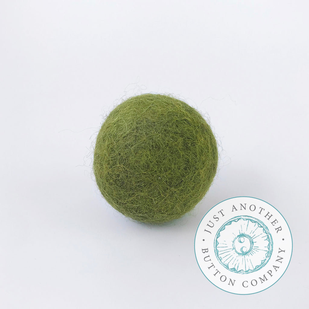 Olive Felted-Wool Ball - 3CM