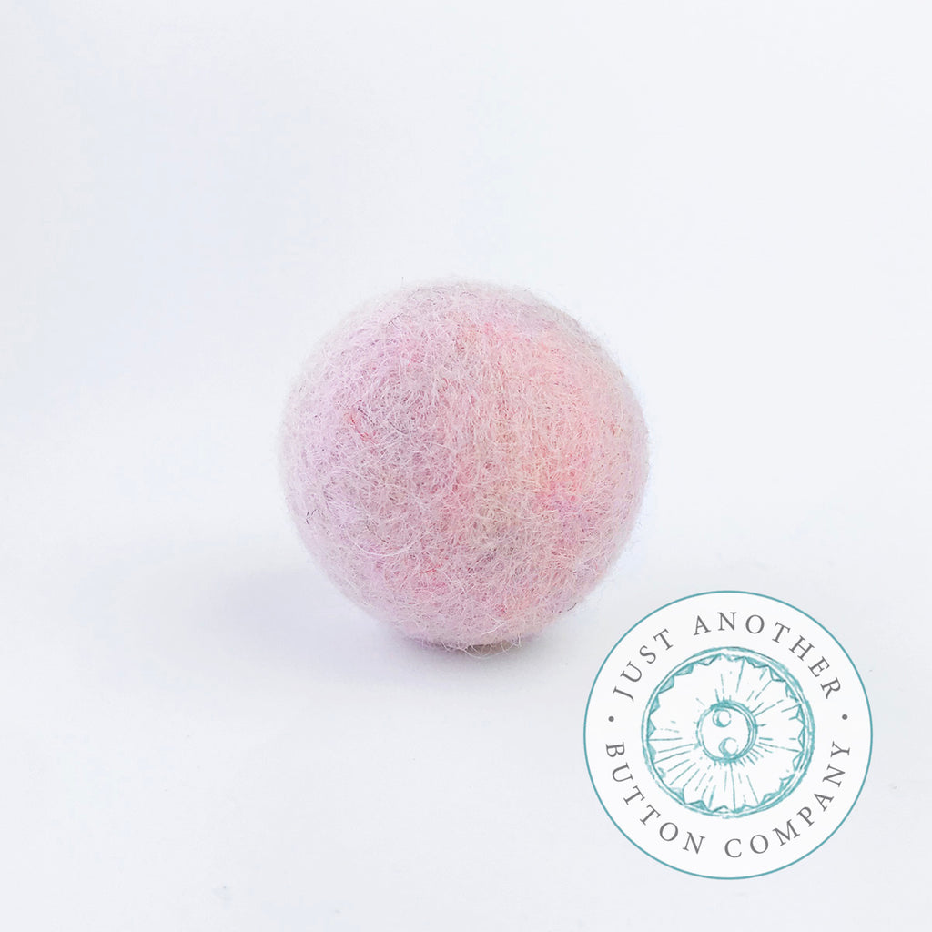 Pale Pink Felted-Wool Ball - 3CM