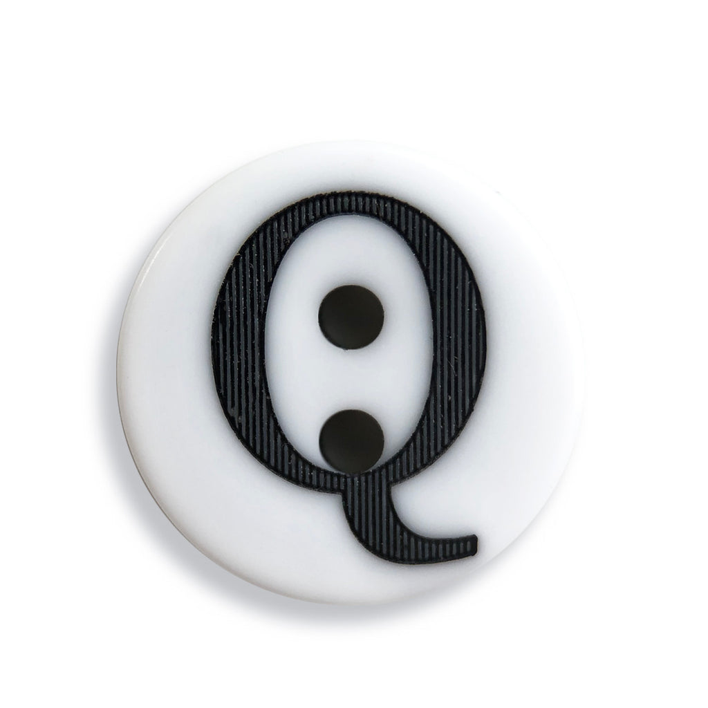 "Q" Button (white)