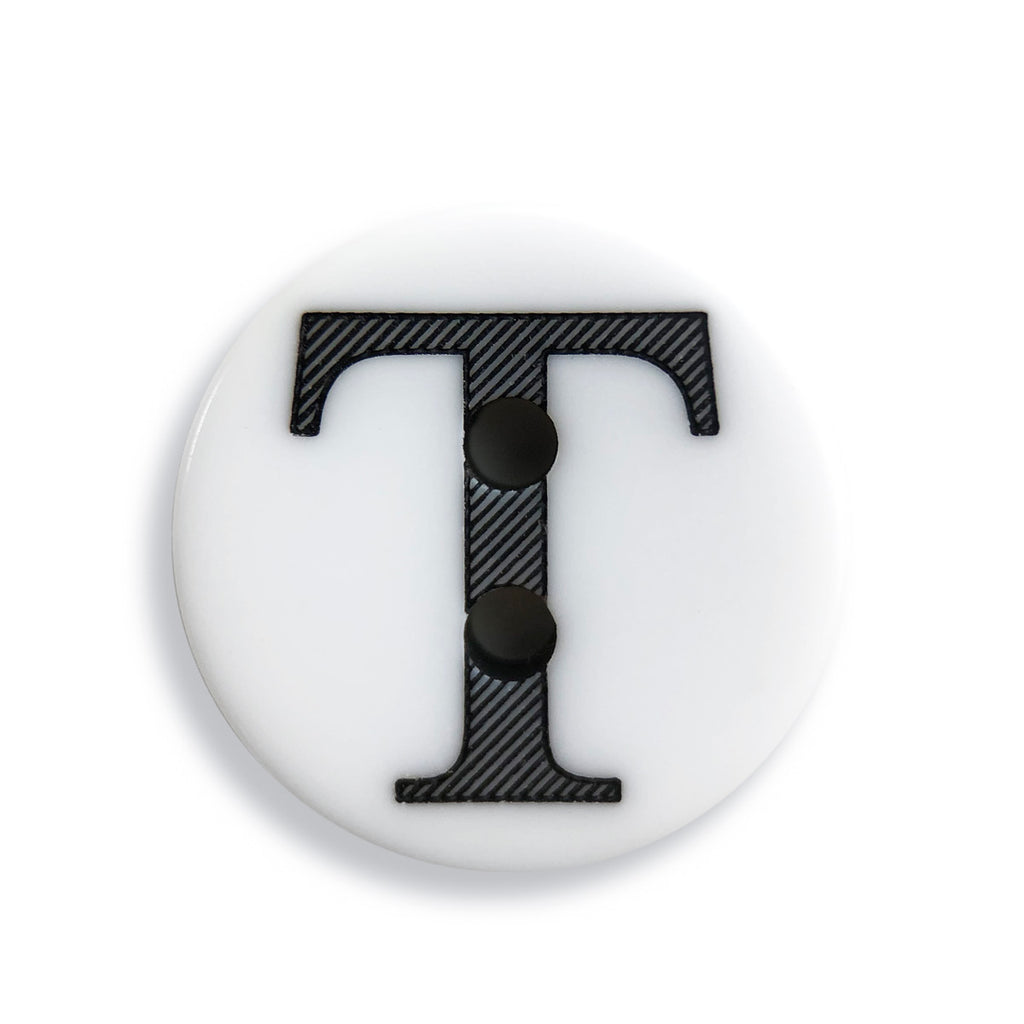 "T" Button (white)