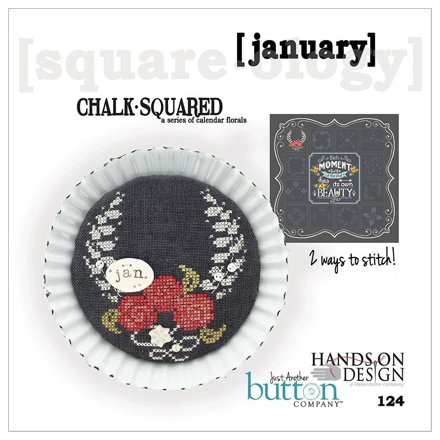 JABC - Cross Stitch Patterns - Chalk Squared January