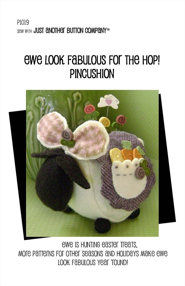 JABC - Pincushion Patterns - Ewe Look Fabulous for the Hop