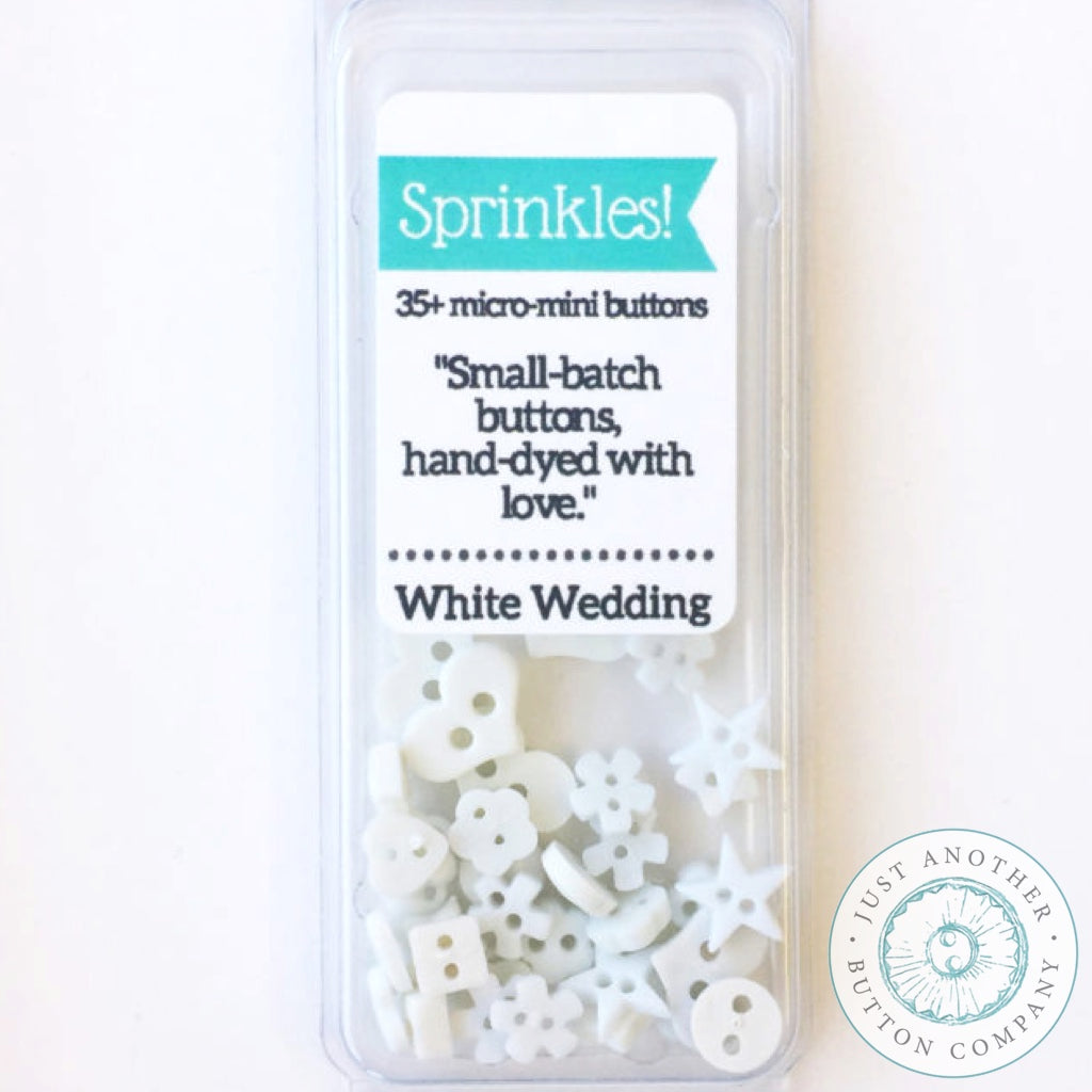 Just Another Button Company | White Wedding Sprinkles Pack