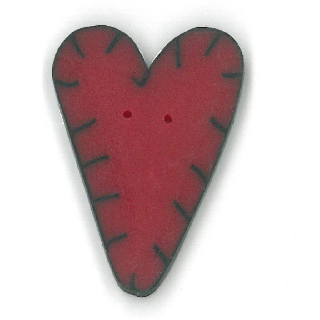 extra large red applique heart