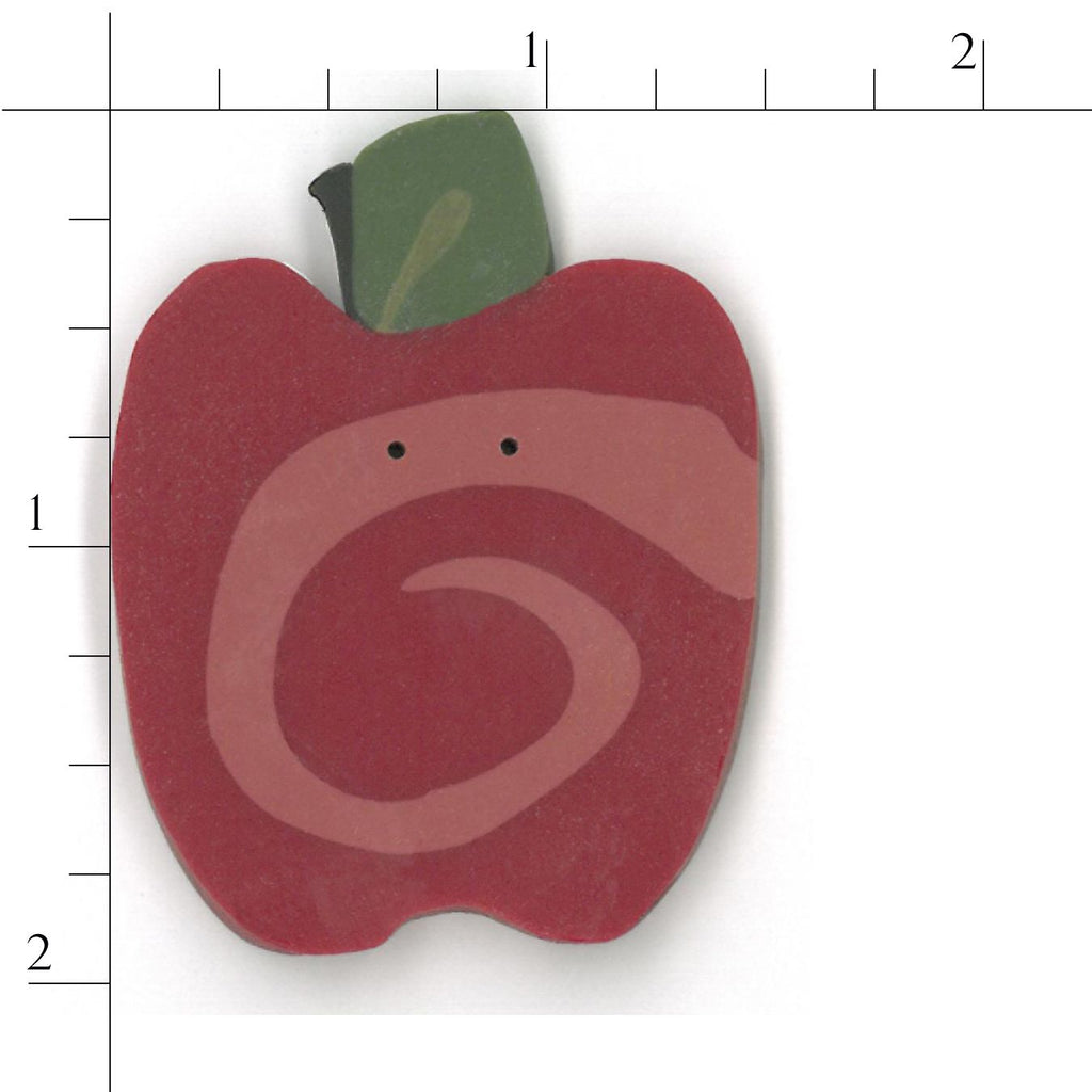 extra large swirly red apple