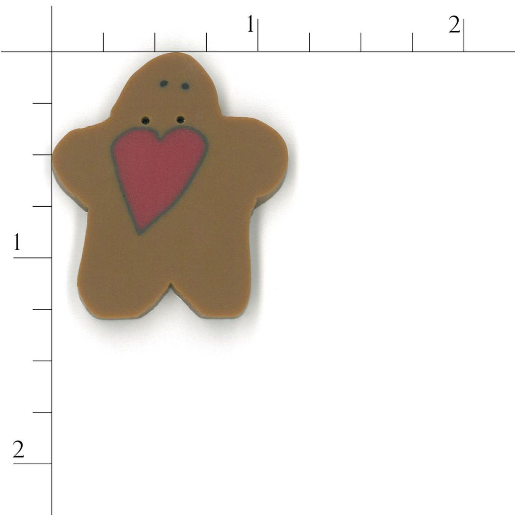 large gingerbread with heart