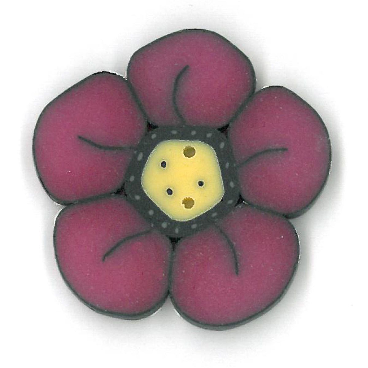 large raspberry wildflower – Just Another Button Company