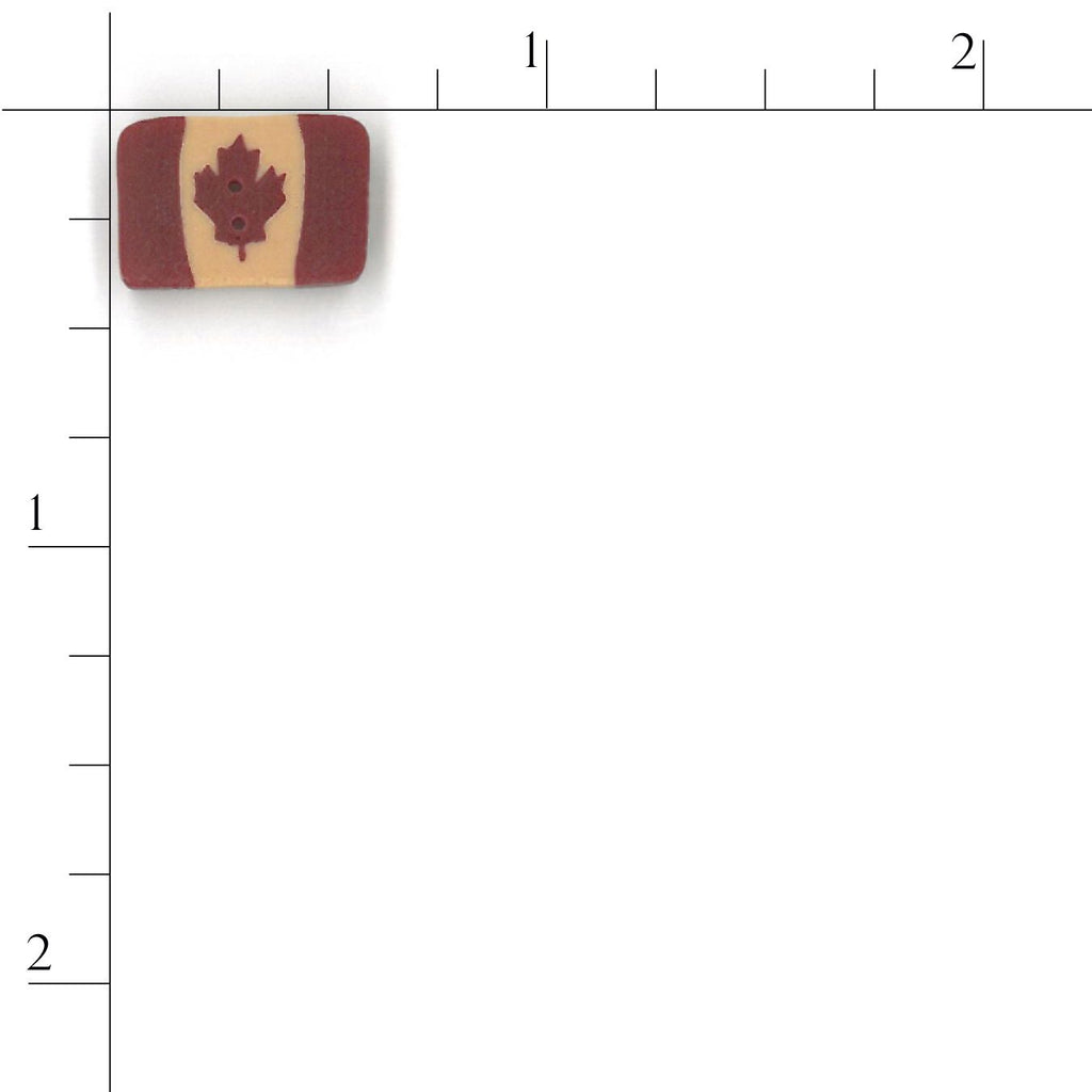 tiny folk art Canadian flag