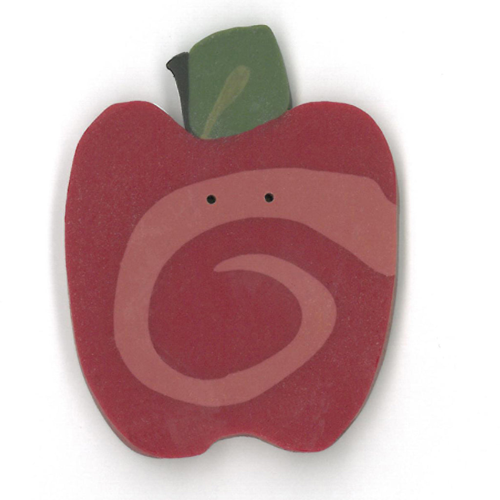 extra large swirly red apple