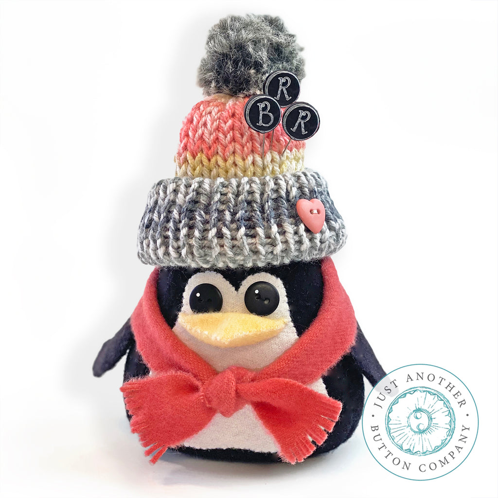 Winter Woolie Penguin Pincushion Pattern PDF