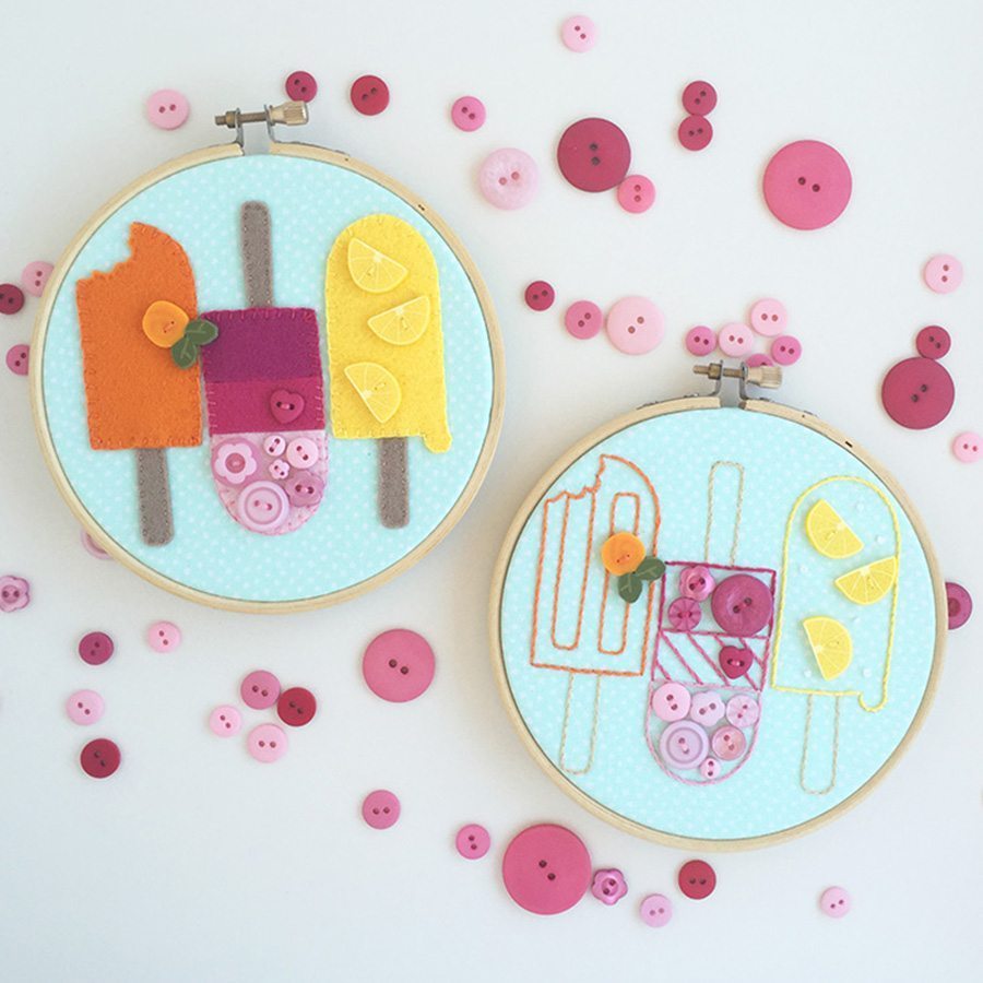 JABC - Pretty Popsicles Embroidery & Applique Pattern