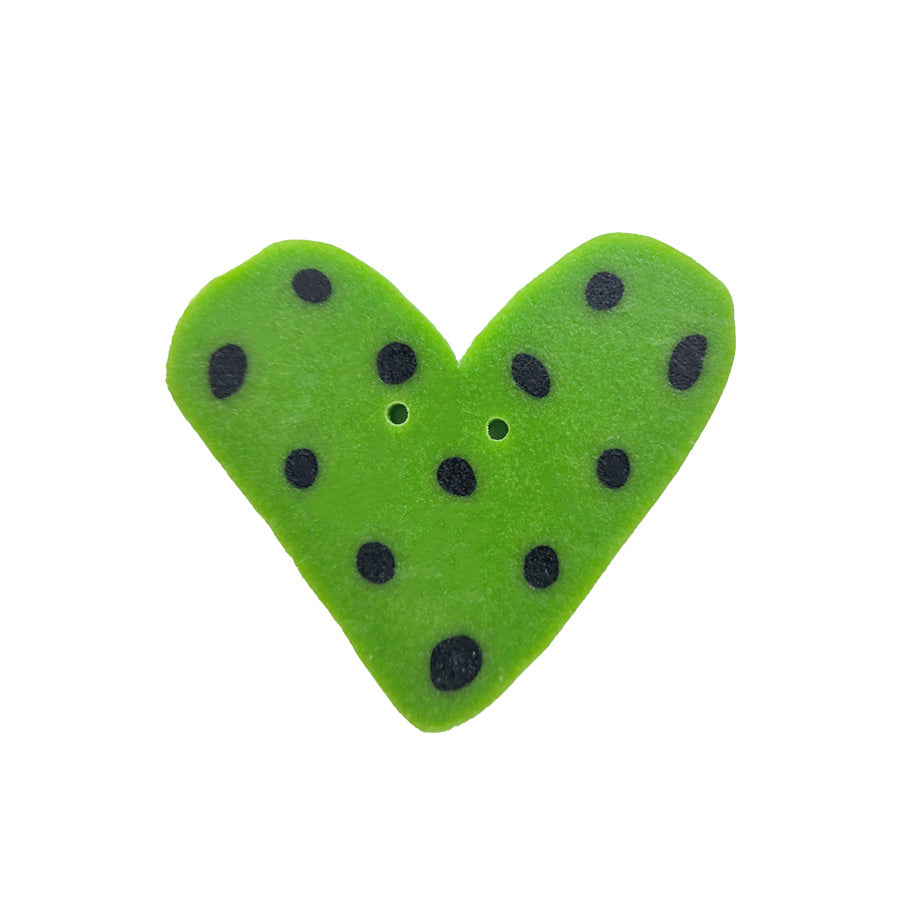 green dot heart